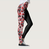 Multi Schicht-Seiten-Streifen-Netz-Muster-Leggings Leggings (Rechts)