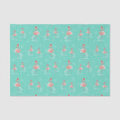 Multi Seidenpapier des Weihnachtsflamingos (Vorderseite)