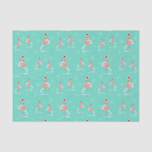Multi Seidenpapier des Weihnachtsflamingos (Vorderseite)