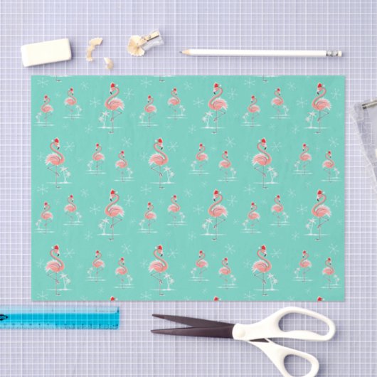 Multi Seidenpapier des Weihnachtsflamingos (Handwerk)