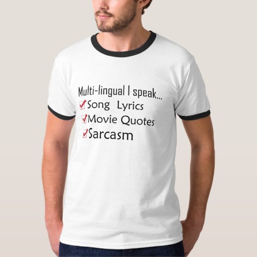 Multi - SPRACHLICH SPRECHE ICH… T-Shirt (Vorderseite)