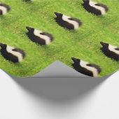 Multi Stripe Skunk Geschenkpapier (Ecke)