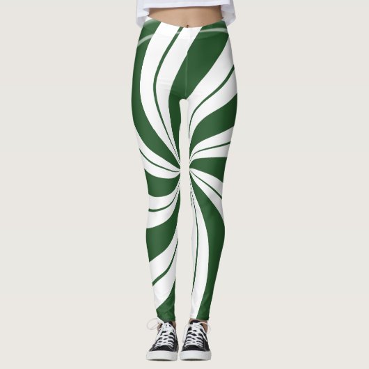 Multi Swirl Spearmint Leggings (Vorderseite)