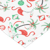 Multi Tabellenläufer des roten Weihnachtsflamingos Kurzer Tischläufer (Ecke)