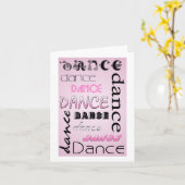 Multi Tanz-Text FREIER RAUM Anmerkungs-Karte Karte (Gelbe Blume)