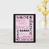 Multi Tanz-Text FREIER RAUM Anmerkungs-Karte Karte (Gelbe Blume)