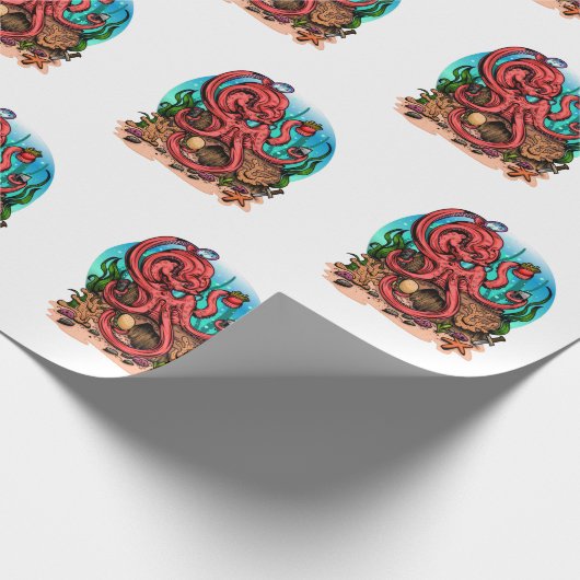 Multi-Task-Topus Geschenkpapier (Ecke)