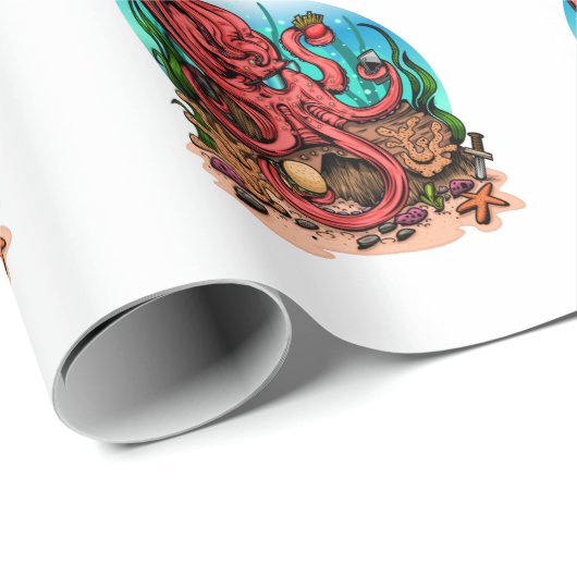 Multi-Task-Topus Geschenkpapier (Rolleneckpunkt)