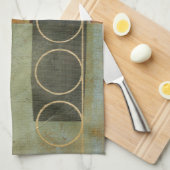 Multi-Texturierte Abstrakte Malerei von Vision Stu Geschirrtuch (Viertel Falte)