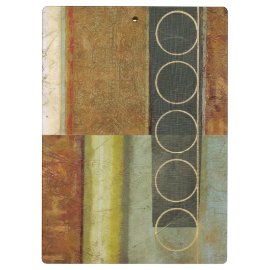 Multi-Texturierte Abstrakte Malerei von Vision Stu Klemmbrett (Rückseite)