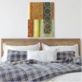 Multi-Texturierte Abstrakte Malerei von Vision Stu Leinwanddruck (Insitu (Schlafzimmer))