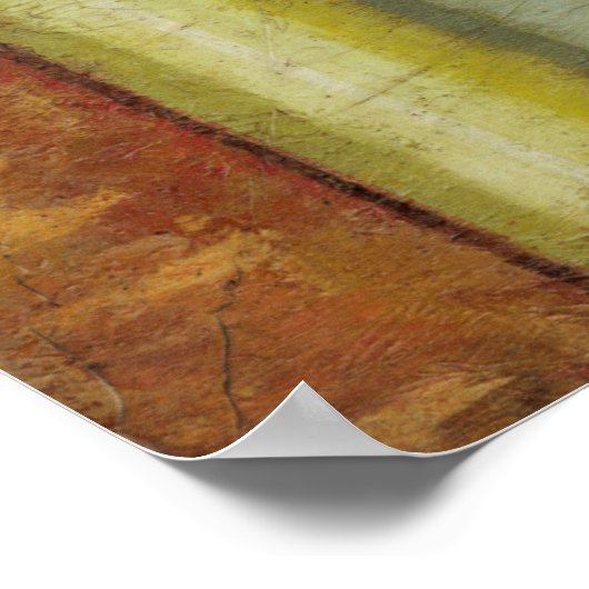 Multi-Texturierte Abstrakte Malerei von Vision Stu Poster (Ecke)