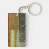 Multi-Texturierte Abstrakte Malerei von Vision Stu Schlüsselanhänger (Rückseite)