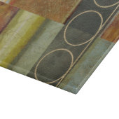 Multi-Texturierte Abstrakte Malerei von Vision Stu Schneidebrett (Ecke)