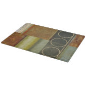 Multi-Texturierte Abstrakte Malerei von Vision Stu Schneidebrett (Ecke)