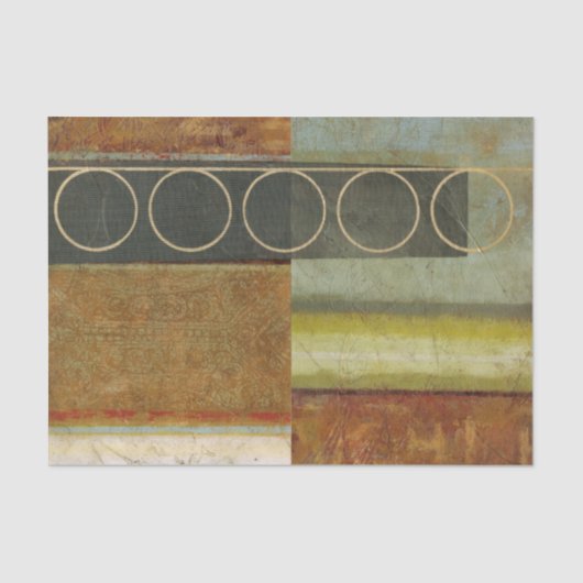 Multi-Texturierte Abstrakte Malerei von Vision Stu Seidenpapier (Vorderseite)