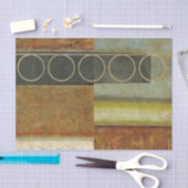 Multi-Texturierte Abstrakte Malerei von Vision Stu Seidenpapier (Handwerk)