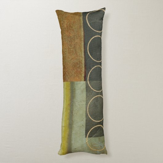 Multi-Texturierte Abstrakte Malerei von Vision Stu Seitenschläferkissen (Rückseite (Vertikal))