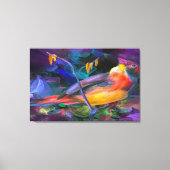 Multi Tri Color Bird Leinwanddruck (Vorderseite)