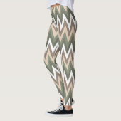 Multi Zig Zag Muster Frauen Leggings (Links)