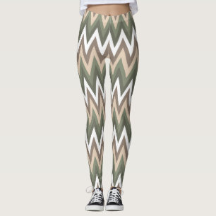 Multi Zig Zag Muster Frauen Leggings
