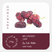 Multiberry-Label Quadratischer Aufkleber (Vorderseite)
