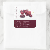 Multiberry-Label Quadratischer Aufkleber (Tasche)