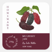 Multiberry-Label Quadratischer Aufkleber (Vorderseite)
