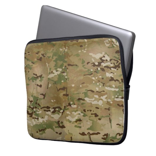 Multicam 13" Hülse Laptopschutzhülle (Vorderseite Links)