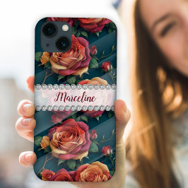 Multicfarbene 3D-Rose, speziell für Diamant gefert Case-Mate iPhone Hülle