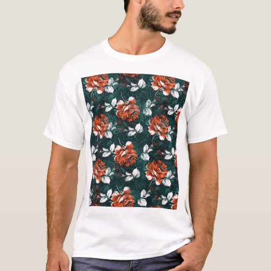 Multicfarbene Dirty Sub-Batik Textur T-Shirt (Vorderseite)