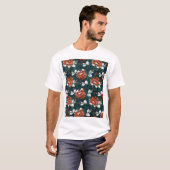 Multicfarbene Dirty Sub-Batik Textur T-Shirt (Vorne ganz)
