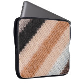 Multicfarbene Stripwoll-Textur geschlossen p Laptopschutzhülle (Vorne Rechts)