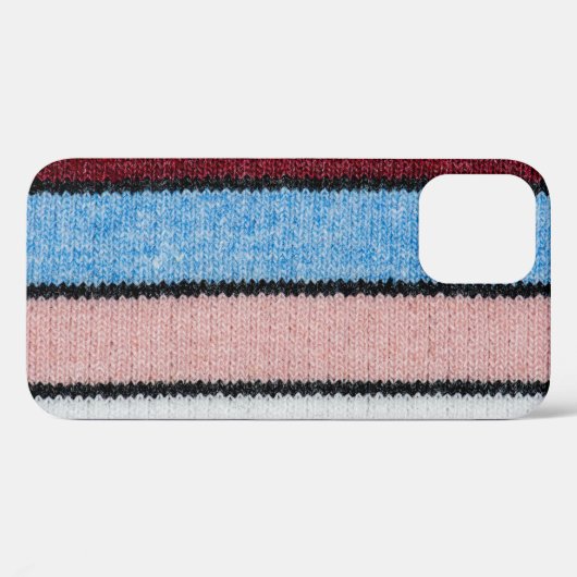 Multicfarbene Stripwolle: Stoffgewebe. Case-Mate iPhone Hülle (Rückseite (Horizontal))