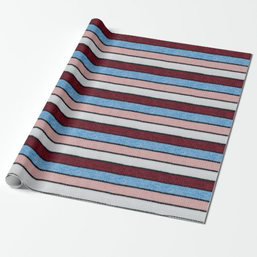 Multicfarbene Stripwolle: Stoffgewebe. Geschenkpapier (Ungerollt)