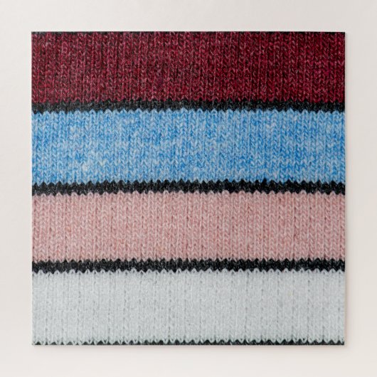 Multicfarbene Stripwolle: Stoffgewebe. Puzzle (Vertikal)