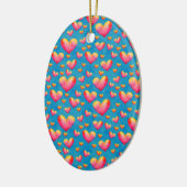 Multicfarbene Wasserfarbenherde Ornament (Links)