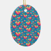 Multicfarbene Wasserfarbenherde Ornament (Hinten)