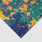 Multicfarbene Wiesenweide, wilde Dissy-Blume Seidenpapier (Ausschnitt)