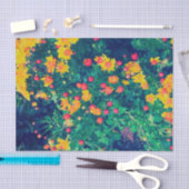 Multicfarbene Wiesenweide, wilde Dissy-Blume Seidenpapier (Handwerk)