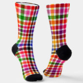 Multicfarbener Flannel Twill Kariert Tartan auf we Socken