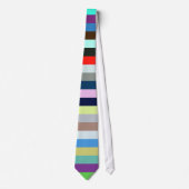 Multicfarbener Streifen Necktie Variante #21 Krawatte (Vorderseite)