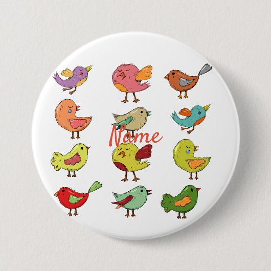 Multicfarbener Sweet Songbirds Thunder_Cove Button (Vorderseite)