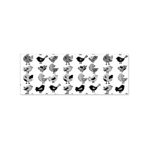 Multicfarbener Sweet Songbirds Thunder_Cove Gummistempel