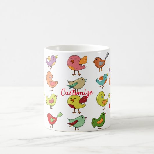 Multicfarbener Sweet Songbirds Thunder_Cove Kaffeetasse (Mittel)