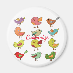Multicfarbener Sweet Songbirds Thunder_Cove Magnet