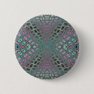 Multicfarbenes Hologramm Butterfly-Fraktal Abstrak Button