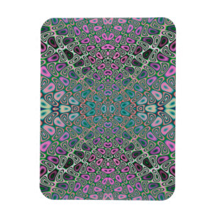 Multicfarbenes Hologramm Butterfly-Fraktal Abstrak Magnet