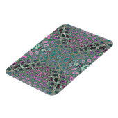 Multicfarbenes Hologramm Butterfly-Fraktal Abstrak Magnet (Linke Seite)