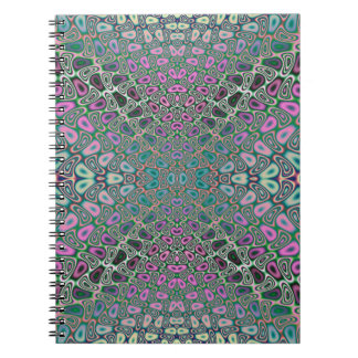 Multicfarbenes Hologramm Butterfly-Fraktal Abstrak Notizblock